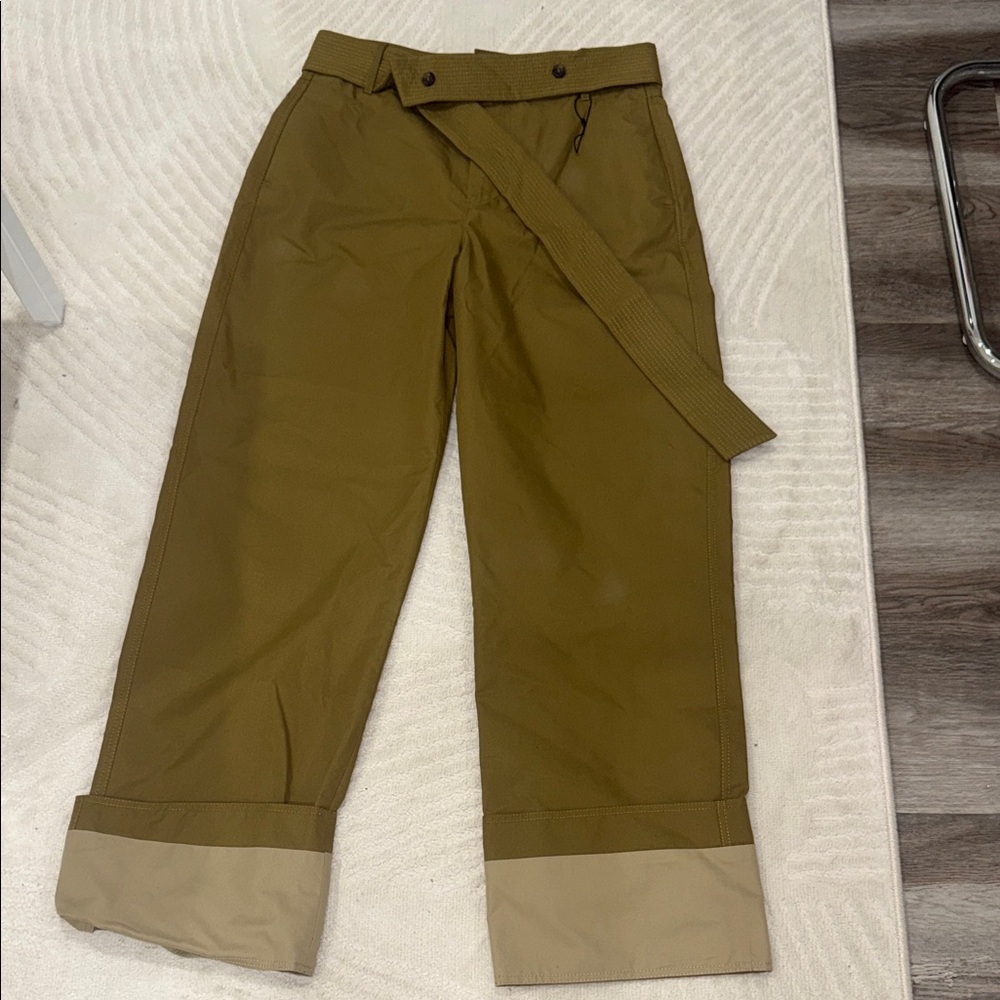 Zara Olive Green Women's Trousers